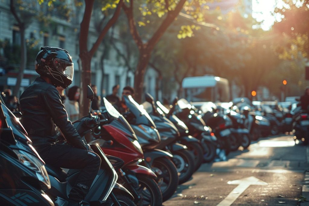 Les motards trouvent une solution étonnante au stationnement payant des motos
