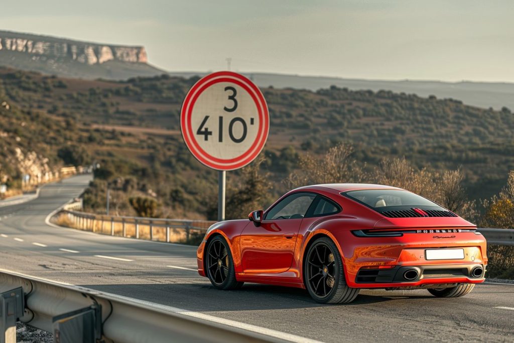 Adieu Porsche : un chauffard flashé à 145 km/h au lieu de 80